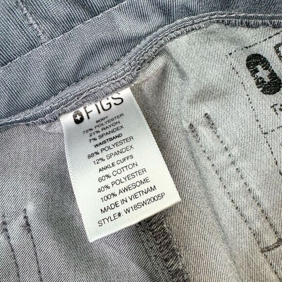 Figs Technical Collection Jogger Scrub Pants Womens Size XS Gray High Waisted - Picture 5 of 9